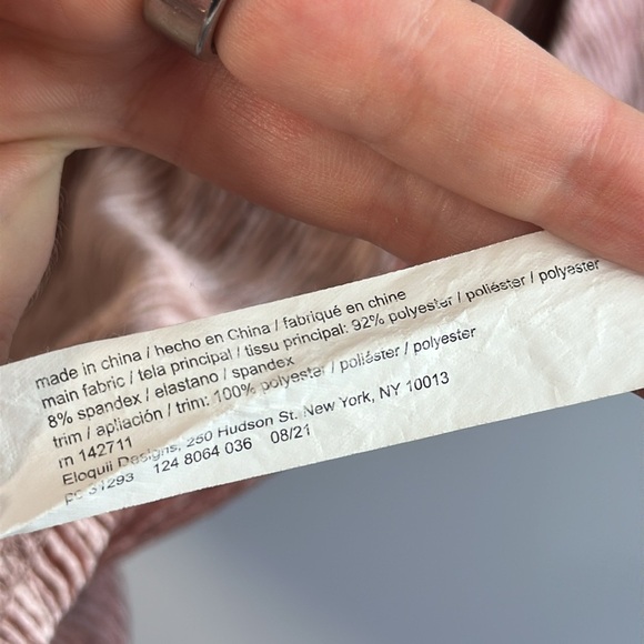 Eloquii Textured Velvet Flare Sleeves Plus Size Dress Size 22 - Picture 9 of 14